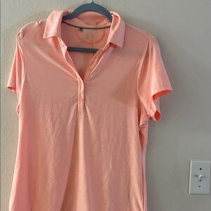 Women's Peach Polo Shirt